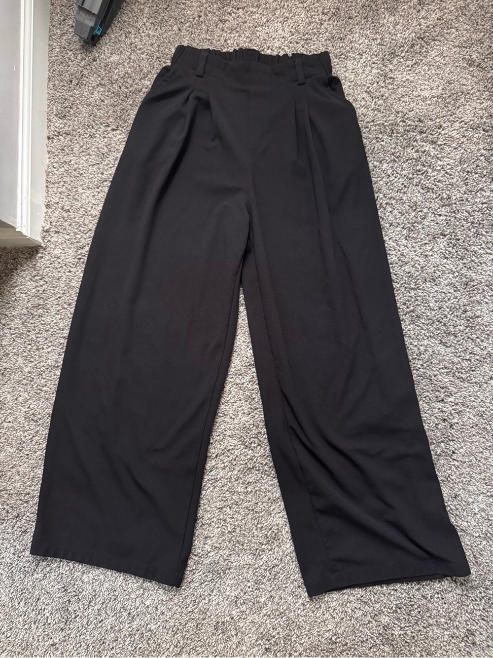 HALARA Black High-Rise Wide-Leg Pants